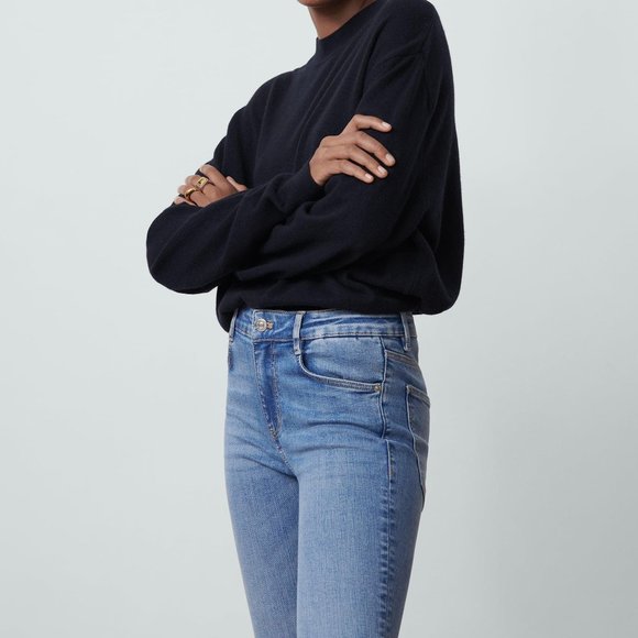 Zara MID-RISE SCULPT JEANS 25 (CA 0) BLUE - Picture 4 of 4